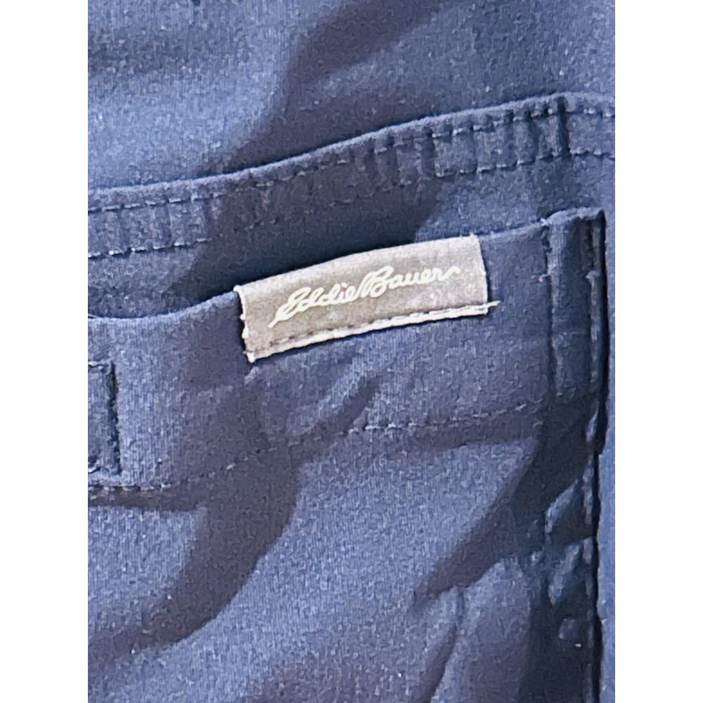 Eddie Bauer Navy Blue Fleece Lined Pants size 34 x 34 - Picture 3 of 4